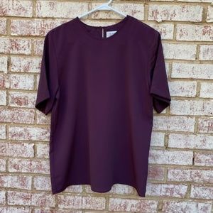 Karen Scott purple blouse size small